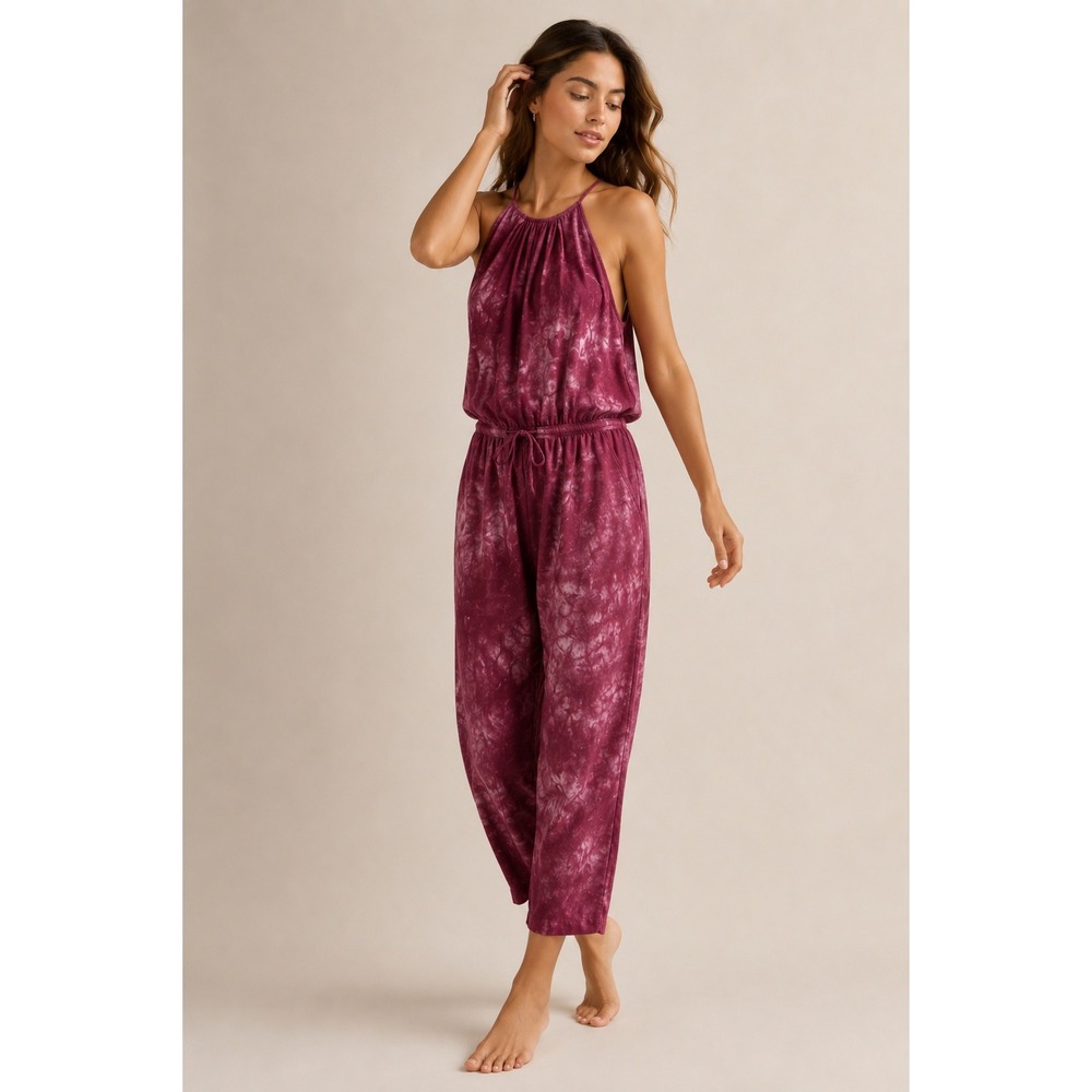 Cloth & Stone Anthropologie Yashi Jumpsuit XS Tie Dye Tencel Boho‎ Festival